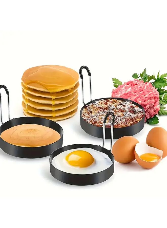 Heavy Duty Stainless Steel Egg Ring 1pc For Perfect Round Eggs Burgers Easy Clean - Image 2